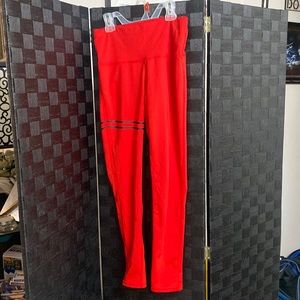 Red Work out Pants